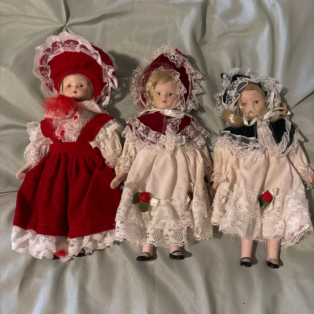Victorian style porcelain dolls